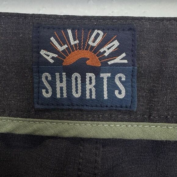 Faherty All Day Shorts Gray Size 36 Gray Casual Drawstring Pockets Performance - Picture 5 of 8